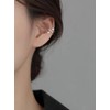 Solid 925 Sterling Silver Pearl Ear Cuffs Earrings for Women