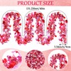 Riceshoot 131.23 ft Valentine's Day Tinsel Garland Metallic Heart Hanging