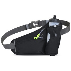 Sports Hydration Belt Bag Running Belt Waist Pack Bum Bag with Water Bottle Holder for Men Women Running Cycle Hiking Walking
