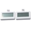 Fudeshe 2 Pack Refrigerator Thermometer,Digital Freezer Thermometer,Hook thermometer,with Large LCD