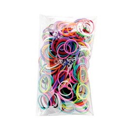 Elastiplay Silikon Bänder + 5 S-Clips, für Armbänder, bunt, 105-teilig (1 Set)…