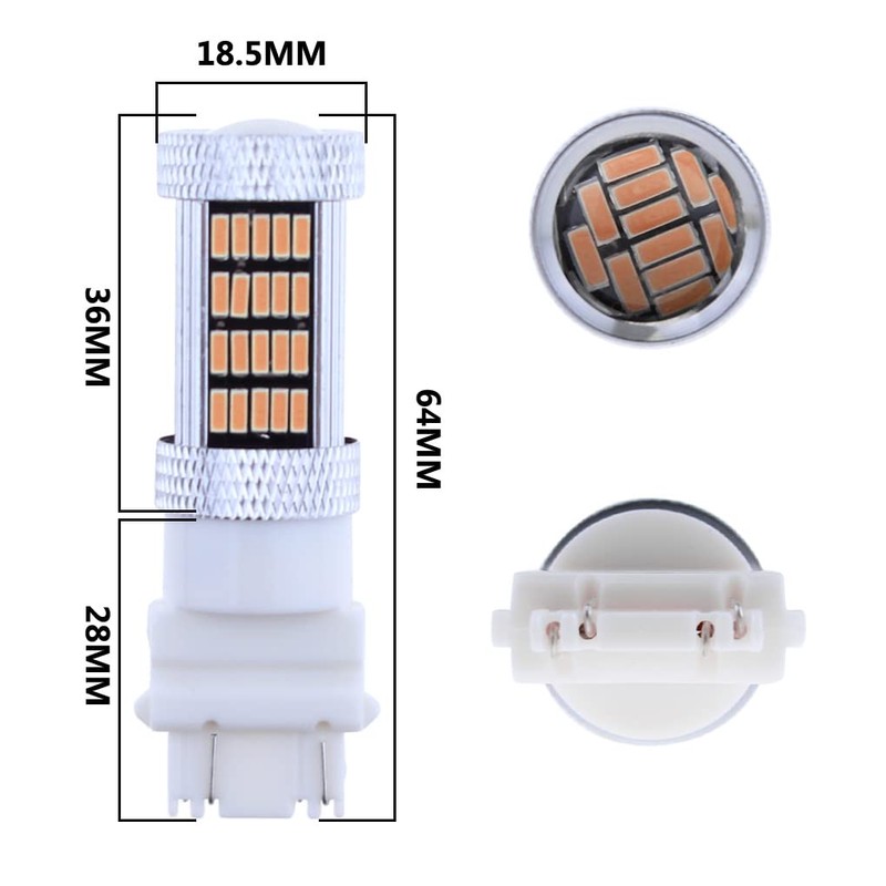 GLOFE High Power 92smd LED Bulbs 14000K Pink Purple 3157