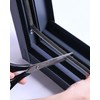 33FT Weather Stripping Brush for Windows/Doors Frame, Self Adhesive Seal