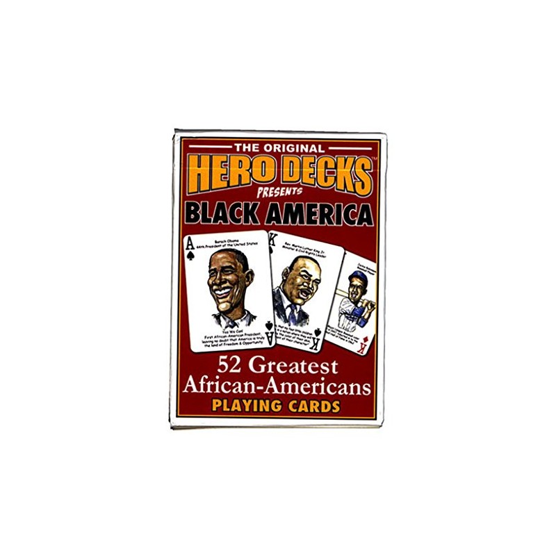 Black America Hero Decks 52 Great African-Americans Playing Cards