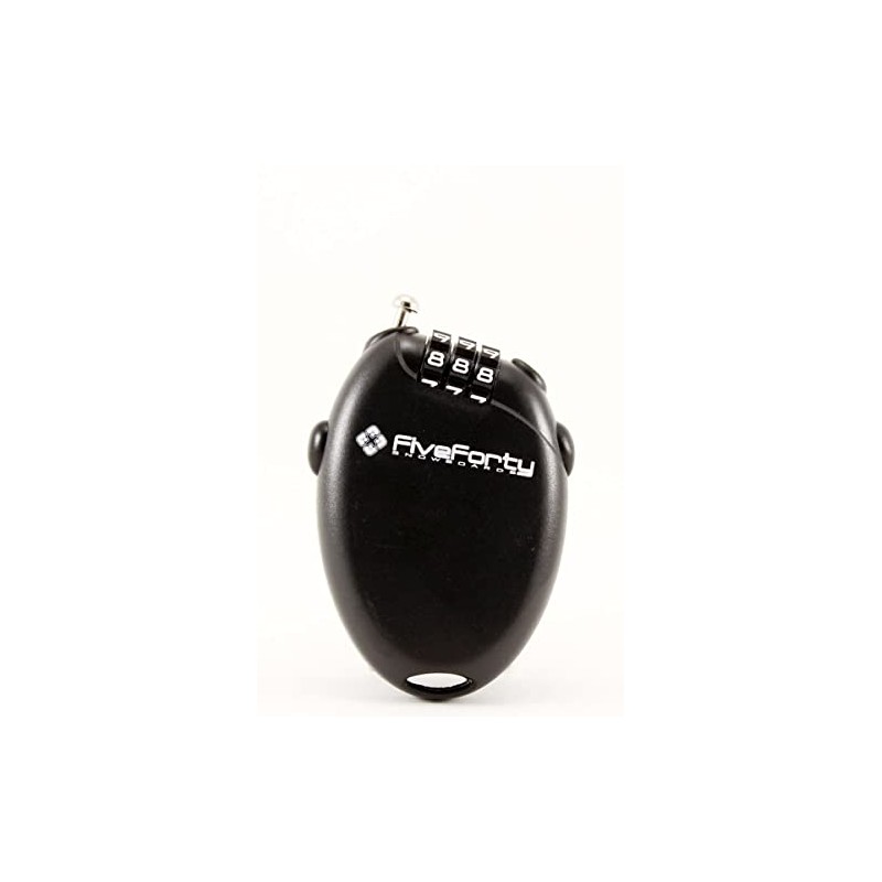 540 Mini Retractable Cable Lock Snowboard Mini Lock Black Retracting