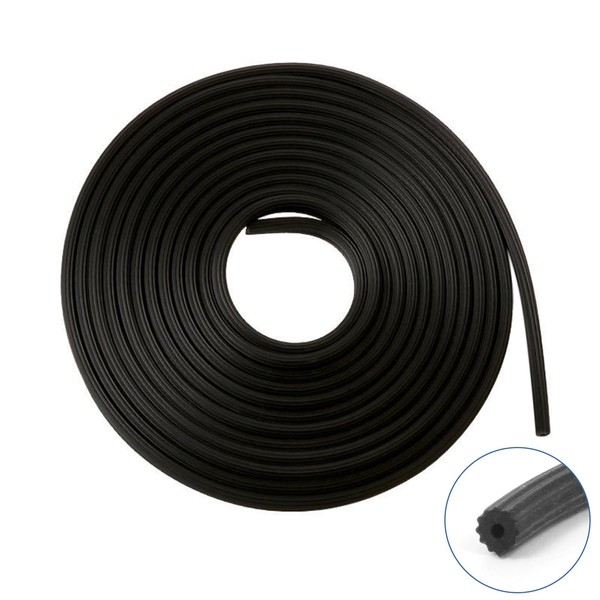 Lussgucc Window Screen Spline, 0.125" x 100' Replacement Round Black