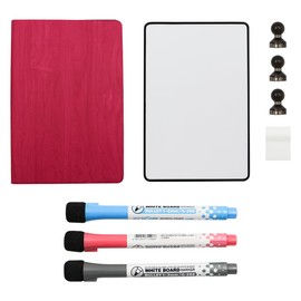 Hsthe Sea Foldable Mini Magnetic Whiteboard, Dry Erase Desk White Board A4 with White Portable Board 19.8 cm x 30cm