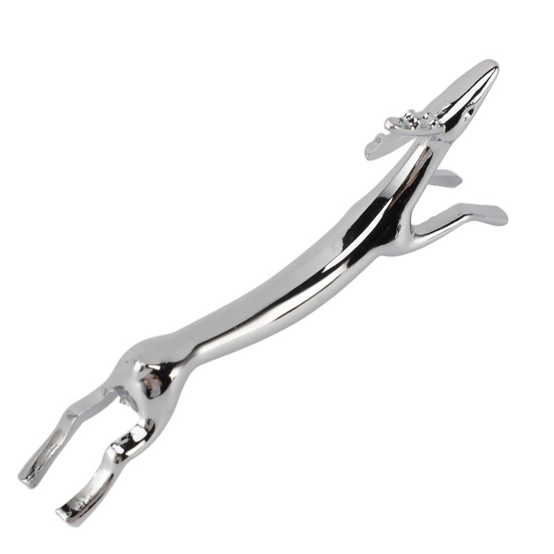 4PCS Cutlery Rest Silver Chopstick Stand Electroplated Polished Zinc Alloy