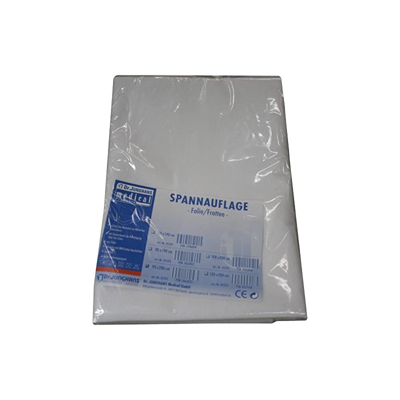 Terry Cloth Stretch Pad 90 x 200 cm with Film