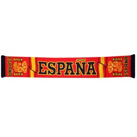 Beyond Happy Spain ‘La Furia Roja’ Football Supporters’ Scarf - EUROS España Fan Scarf (100% Acrylic)