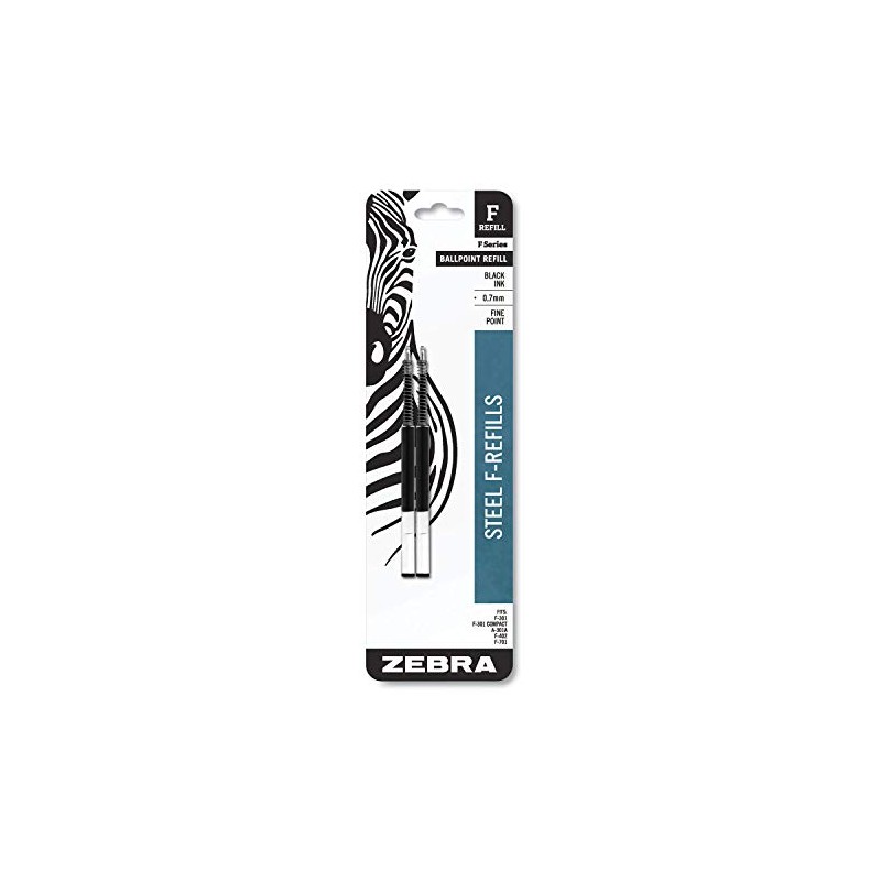 Zebra(R) Ballpoint F-Refills For F-301 Ultra,F-301 Pen, F-301 Compact, F-402