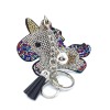Unicorn Bling Unicorn Diamond Women Keychain Glitter Rainbow Tassel Charm