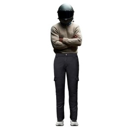 GREAT BIKERS GEAR - Trousers with Aramid Lining, Knee Pad, Motorbike Trousers for Men Jeans Black