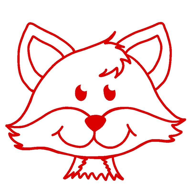 TimeTEX - 62339 Screen Printing Stamp "Perpetuum" Fox Round Diameter