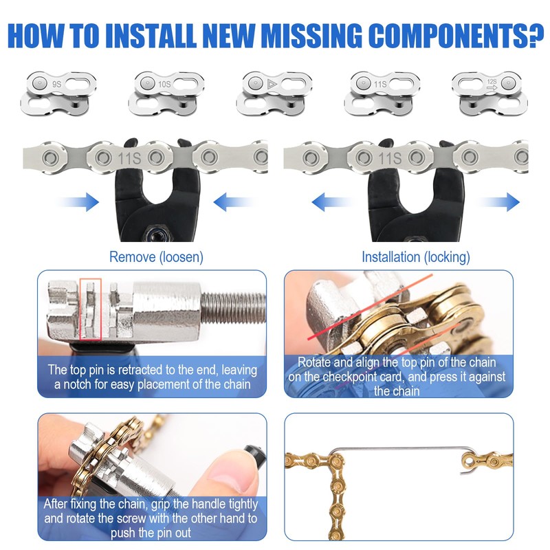 Chain Riveter Bicycle, Bicycle Chain Tool Bicycle Chain Repair Set