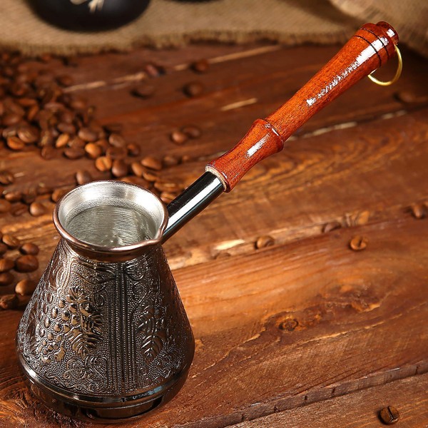 AEVVV Copper Turka Coffee Maker 10 oz - Turkish Cezve
