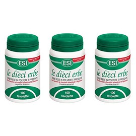 ESI - LE DIECI ERBE 3 FLACONI DA 100 TAVOLETTE - stitichezza, intestino pigro, digestione