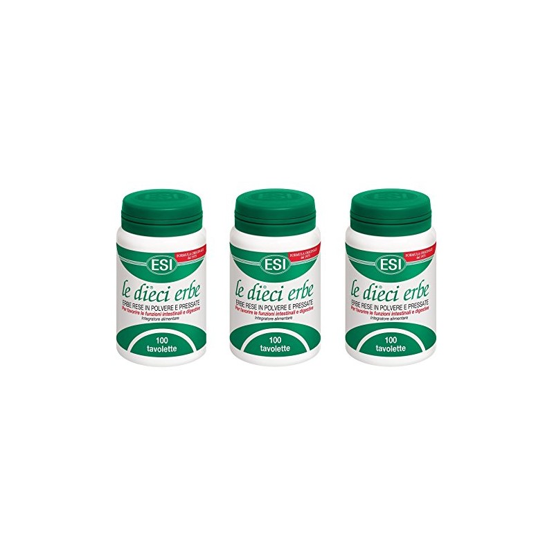 ESI - LE DIECI ERBE 3 FLACONI DA 100 TAVOLETTE