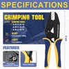 Haisstronica Insulated Wire Connector Crimping Pliers Crimping Tool Ratchet Crimping