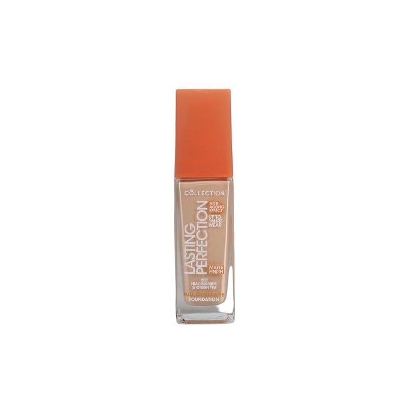 Collection Cosmetics Lasting Perfection Matte Foundation, Full Coverage, Anti-Ageing Effect,