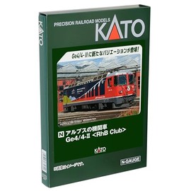 KATO N Gauge Alpine Locomotive Ge4/4-II RhB Club 3102-4 Model Railroad Electric Locomotive
