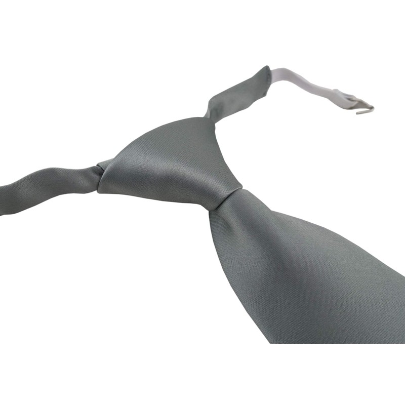 TigerTie Designer Security Safety Tie Plain Pre-tied with Elastic Band,