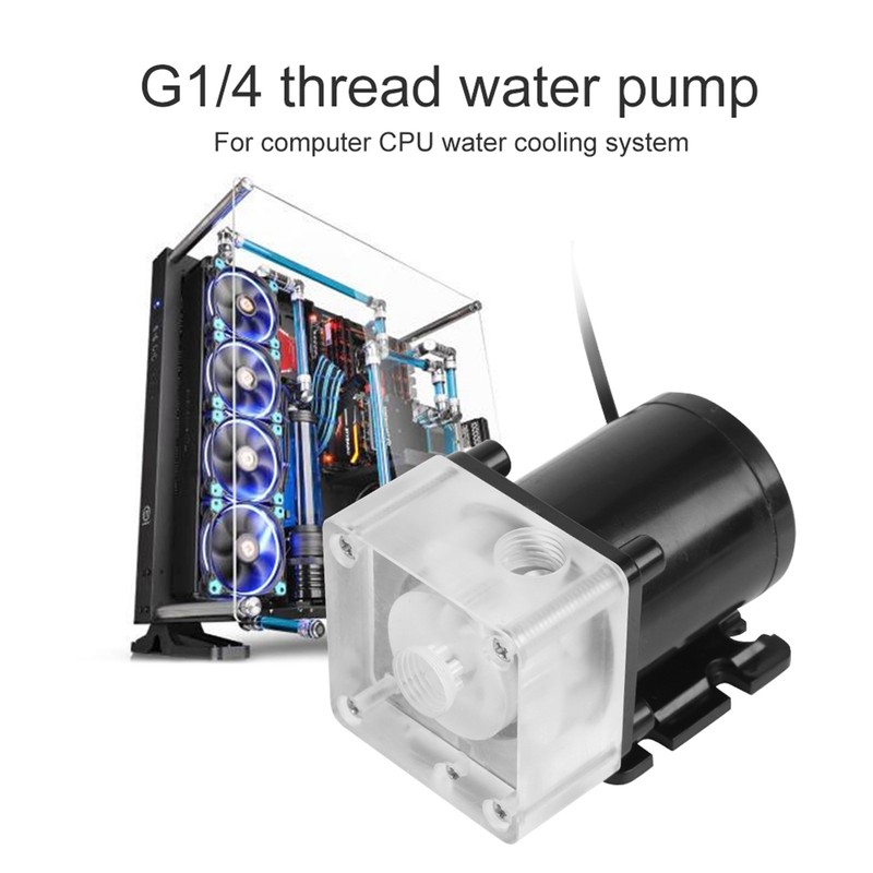 Noiseless CPU Water Bump Computer Water Cooling System Pump G1/4