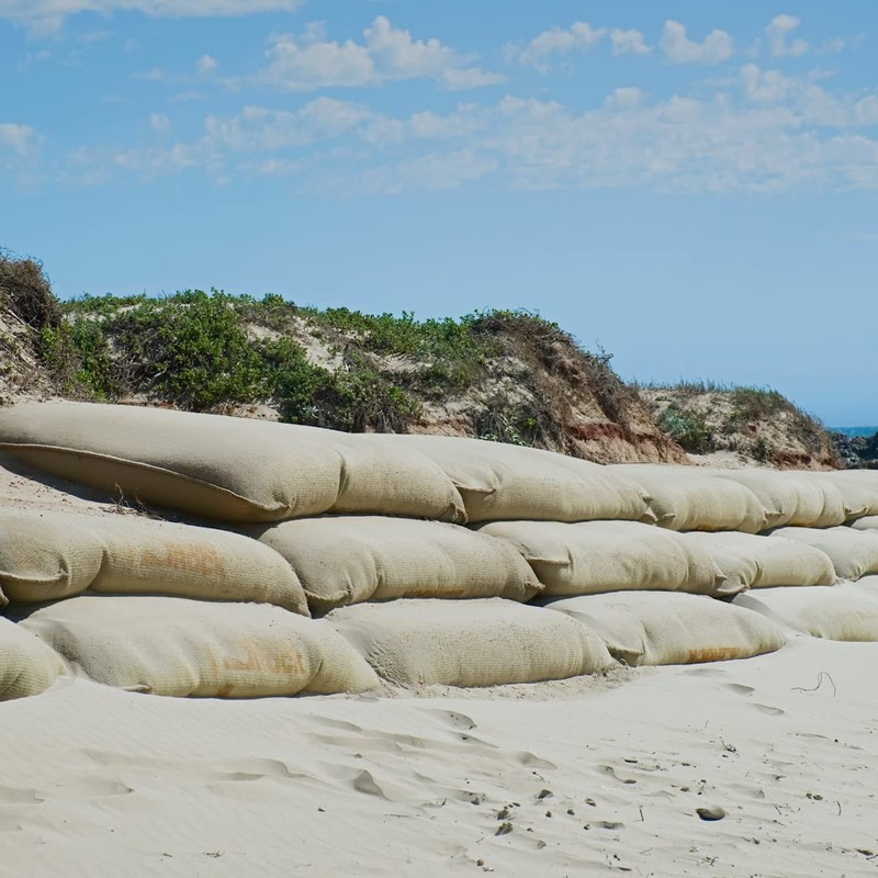 Yuzet 6 x Unfilled Hessian Burlap Sand Bags, Flood Protection,