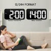 Digital Wall Clock Large Display,10.8” USB Power LED Wall Clock
