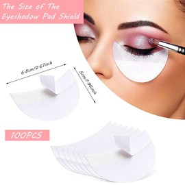 MAYCREATE® 100 Pcs Eye Shadow Shields, Eye Makeup Pads Stencils, Eyeshadow Pads Stencils Lint Free Under Eye Pads Eyeshadow Patches For Eyelash Extensions/Lip Makeup