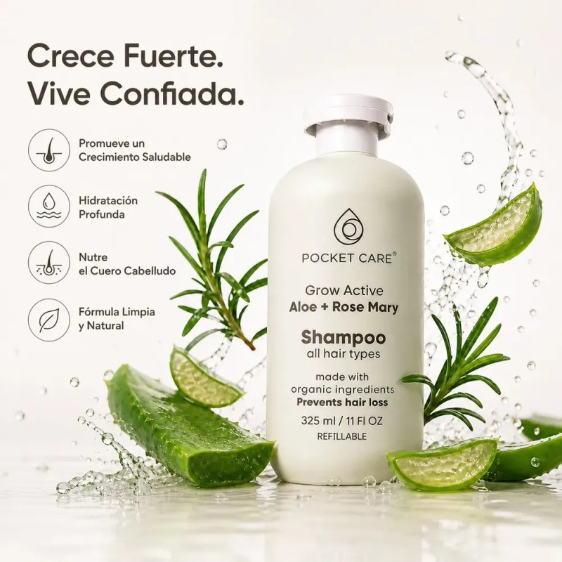 Shampoo Orgánico Artesanal Sábila Romero Verbena Kit 2pzs