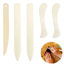 Zasiene Pack of 5 Folding Legs for Paper Set, Folding Board and Tool Binding, Bone Book Boxes, Folding Folding Folder, Folding Machine Folding Pen, Folder Kit Bone, with Origami, Packing List Bag