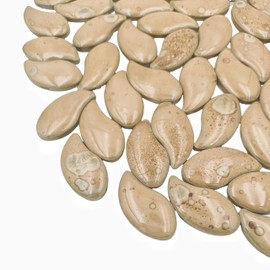 500g/1.1lb Petal Shape Ceramics Mosaic Tiles Pieces,Random Color Irregular Ceramics Mosaic Tiles for Mosaic Art Projects and DIY Crafts Home Decoration. (Petal 08)