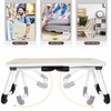 Zapuno Laptop Lap Desk, Foldable Laptop Table Tray with 4