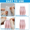 120Pcs Hair Extension Tape, White Hair Tape Replacement Adhesive Human