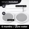 4-Pack Silvery Technology™ Replacement Filters for Handheld Filtered Shower Head