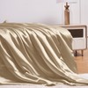 YASMENG Taupe Cooling Satin Throw Blanket 50 x 60 Inches