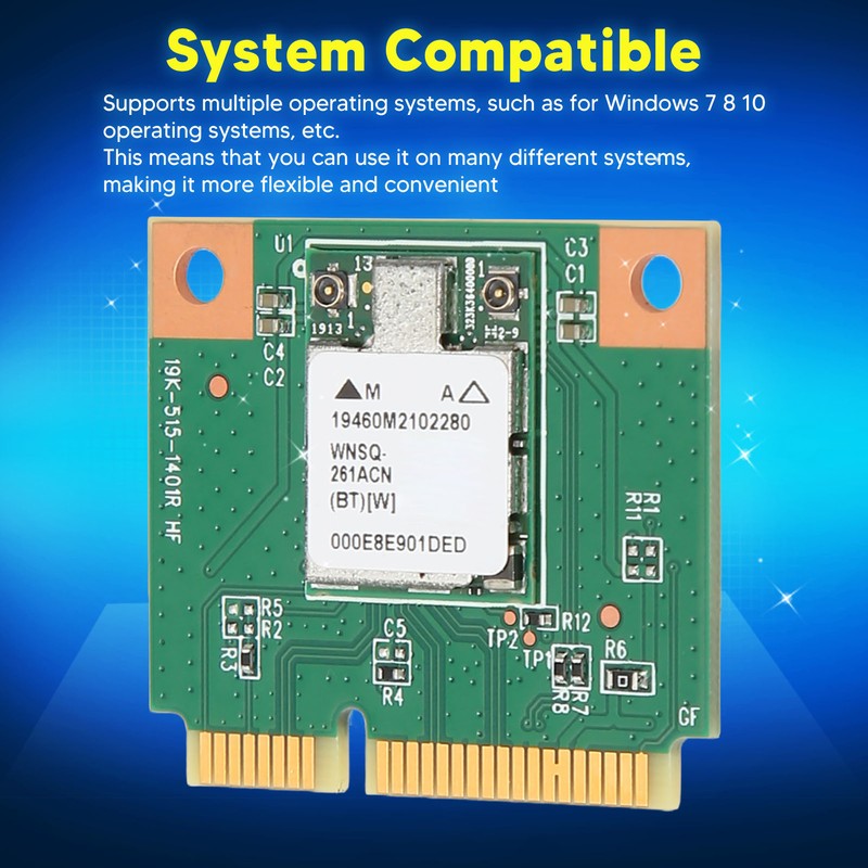 MiniPCIE Network Card Module 1200Mpbs 2.4G 5G Dual Band Bluetooth