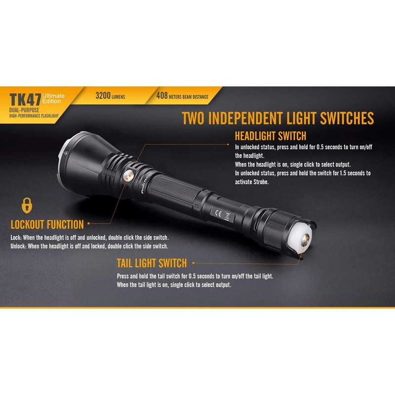 FENIX(フェニックス) TK47UE XHP70 LED フラッシュライト 明るさ最高3200ルーメン TK47UE