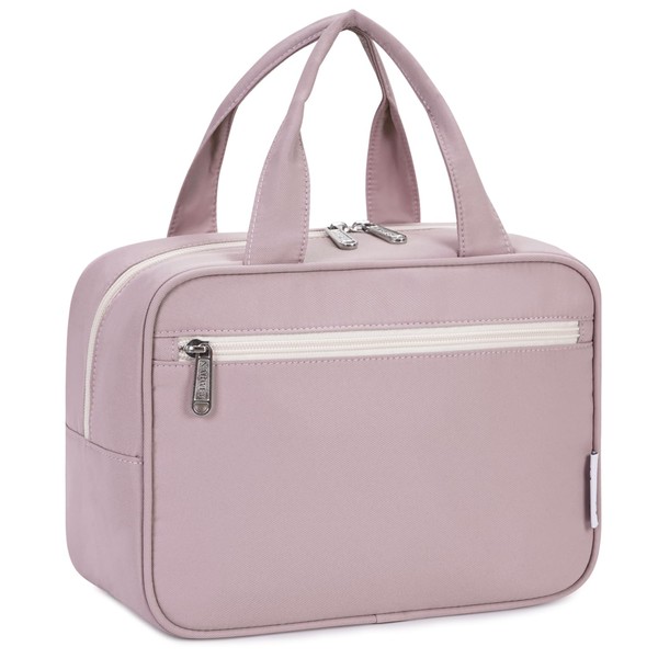 Narwey Toiletry Bag Women's Large Travel Makeup Bag Large Cosmetic Bag Makeup Case Organiser for Men and Women, pink
