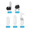 PATIKIL 5/8 Inch Black Cabinet Locks with Black Keys, 3