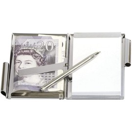 Gamekeepers Cottage gifts Friesian Cow Metal Notepad Memo Card Holder & Pen FREE ENGRAVING 694
