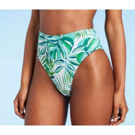 Shade &amp; Shore Women's Large High Waist High Leg Cheeky Bikini Bottom - Shade & Shore L (12-14)