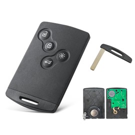 AULESSE 4 Buttons Remote Key 433MHz PCF7953M/4A Car Key Shell for Ren-Ault Clio IV 2009-2015 Captur 2013-2017 Remote Control Shell Programmable Blank Card