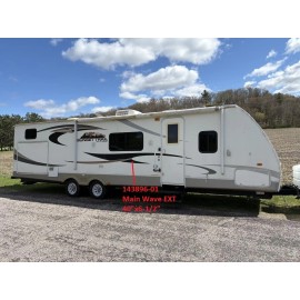 CROSSROADS RV 2010 SUNSET TRAIL DECALS 40x6.5"  MAIN WAVE EXT STRIPES L&R CAMPER