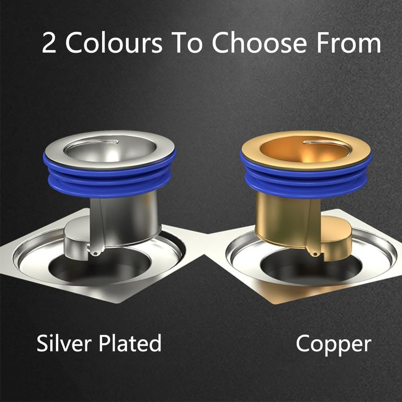 2Pcs Floor Drain Anti-backflow Plug, Shower Floor Drain Backflow Preventer