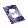 WUYOCHA Decorative Outlet Covers Modernity Abstract Purple Golden Marble 1