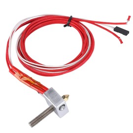 214 Kit de Extremo Caliente de extrusora MK8, con Punta de Boquilla, Bloque calefactor de Aluminio, Tubo de Garganta, Accesorios de Impresora 3D de Alta Calidad, 12V 40W