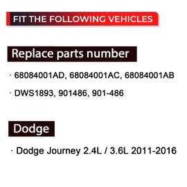 NITOYO 68084001AD Master Power Window Switch Compatible with Dodge Journey 2011-2016 Replaces 68084001AC, 68084001AB 8+13 PINS Driver Side Door Lock Switch Control Button