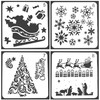 Stencil Sheets Christmas Stencil Template Drawing Stencil Plate Planner Scrapbooking